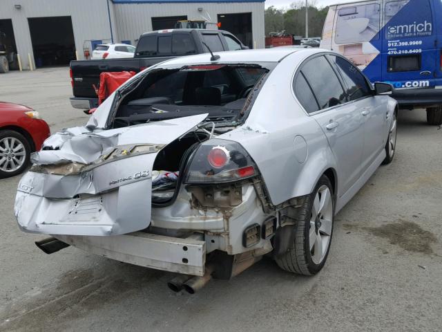 6G2EC57Y59L201403 - 2009 PONTIAC G8 GT SILVER photo 4