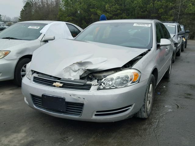 2G1WT58N879161638 - 2007 CHEVROLET IMPALA LT SILVER photo 2