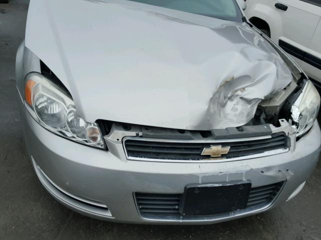 2G1WT58N879161638 - 2007 CHEVROLET IMPALA LT SILVER photo 9