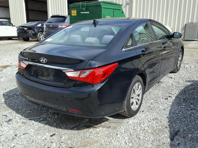 5NPEB4AC0BH113114 - 2011 HYUNDAI SONATA GLS BLACK photo 4