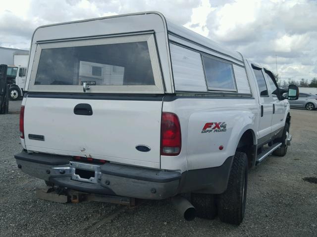 1FTWW33P65ED10800 - 2005 FORD F350 SUPER WHITE photo 4