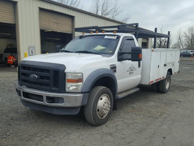 1FDXF46R58ED25098 - 2008 FORD F450 SUPER WHITE photo 2