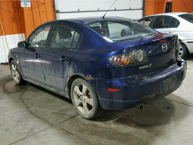 JM1BK123651224309 - 2005 MAZDA 3 S BLUE photo 3