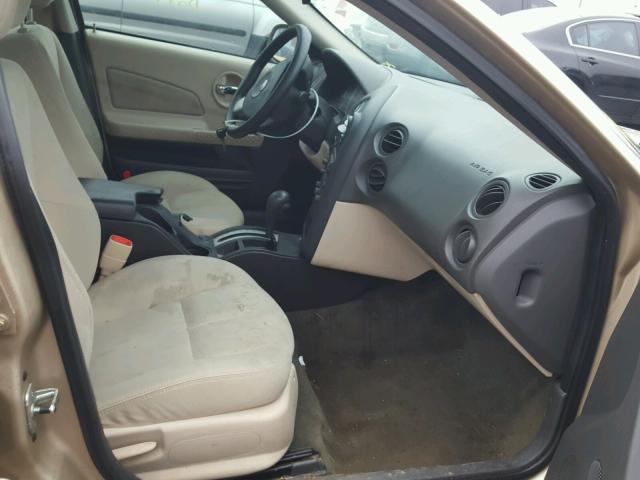 2G2WP522X51180511 - 2005 PONTIAC GRAND PRIX ოქროსფერი ფოტო 5