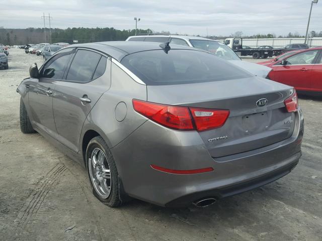 5XXGN4A72FG415590 - 2015 KIA OPTIMA EX GRAY photo 3