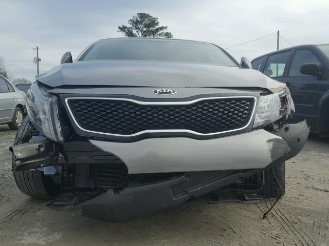 5XXGN4A72FG415590 - 2015 KIA OPTIMA EX GRAY photo 9