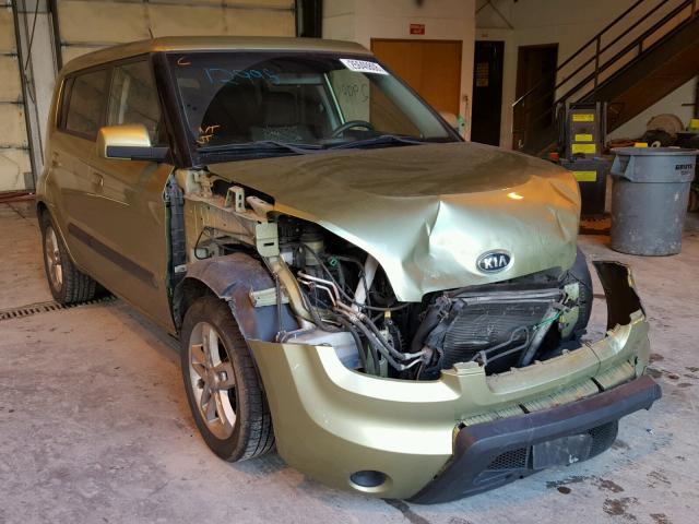 KNDJT2A22A7029645 - 2010 KIA SOUL + GREEN photo 1