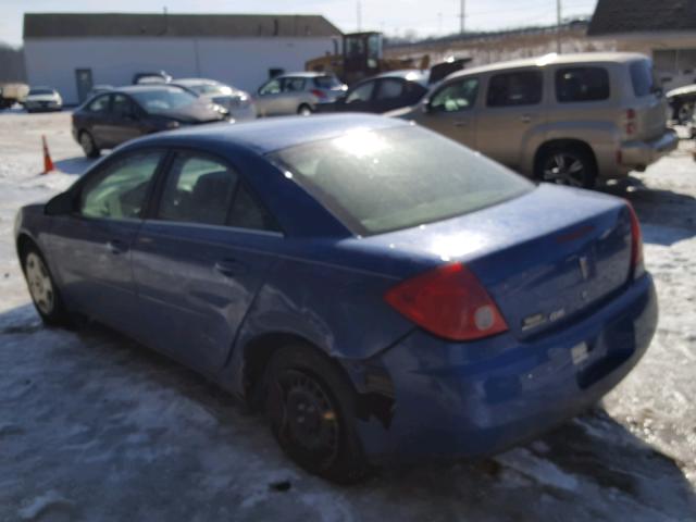 1G2ZF58B874229882 - 2007 PONTIAC G6 VALUE L BLUE photo 3