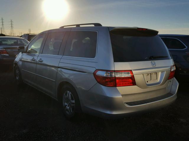 5FNRL38485B420346 - 2005 HONDA ODYSSEY EX SILVER photo 3