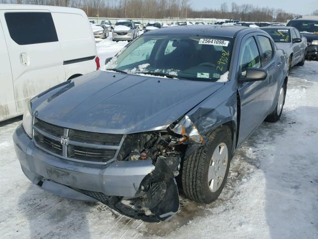 1B3LC46J38N288754 - 2008 DODGE AVENGER SE BLUE photo 2