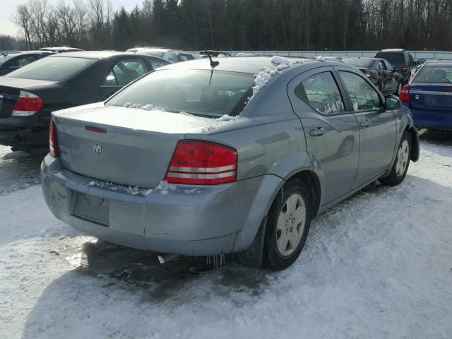 1B3LC46J38N288754 - 2008 DODGE AVENGER SE BLUE photo 4