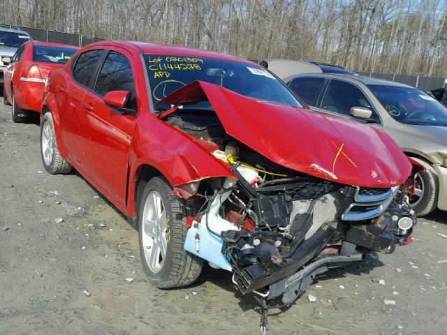 1C3CDZCB6CN312483 - 2012 DODGE AVENGER SX RED photo 1