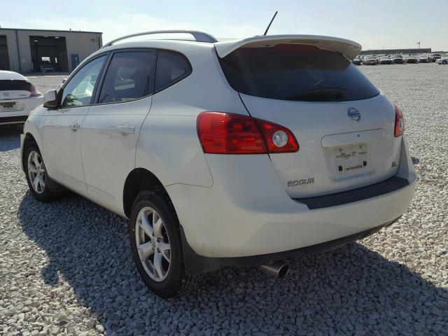 JN8AS58T29W324947 - 2009 NISSAN ROGUE S WHITE photo 3