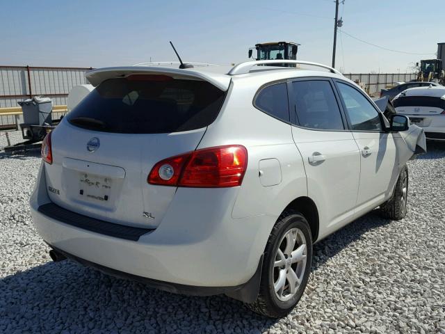 JN8AS58T29W324947 - 2009 NISSAN ROGUE S WHITE photo 4