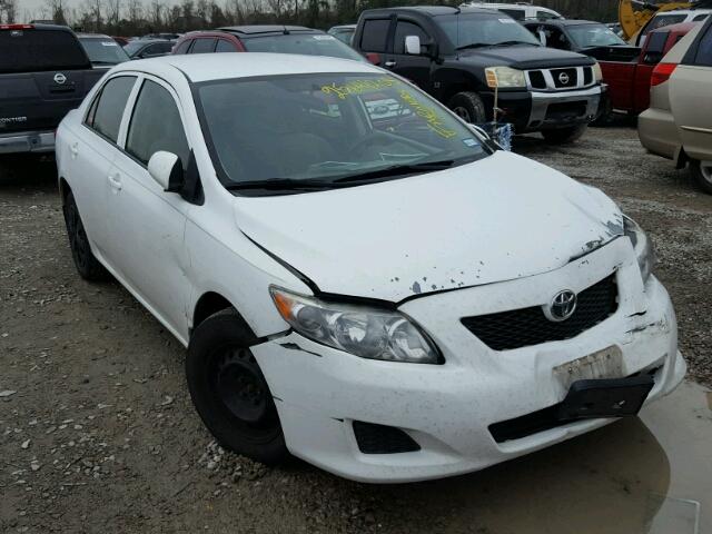 1NXBU40E19Z089322 - 2009 TOYOTA COROLLA BA WHITE photo 1