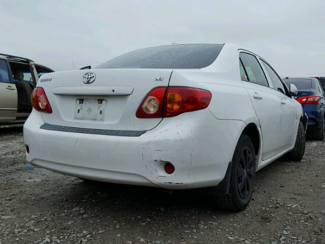 1NXBU40E19Z089322 - 2009 TOYOTA COROLLA BA WHITE photo 4