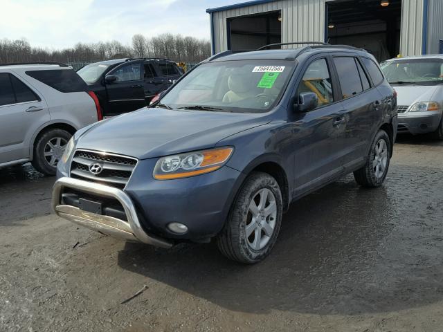 5NMSH13E78H218415 - 2008 HYUNDAI SANTA FE S BLUE photo 2