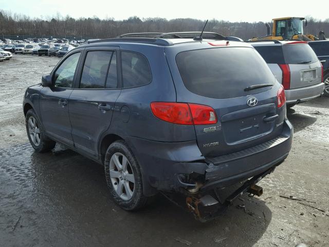 5NMSH13E78H218415 - 2008 HYUNDAI SANTA FE S BLUE photo 3