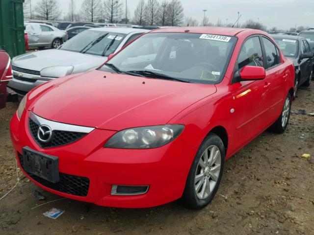 JM1BK32F771685804 - 2007 MAZDA 3 I RED photo 2