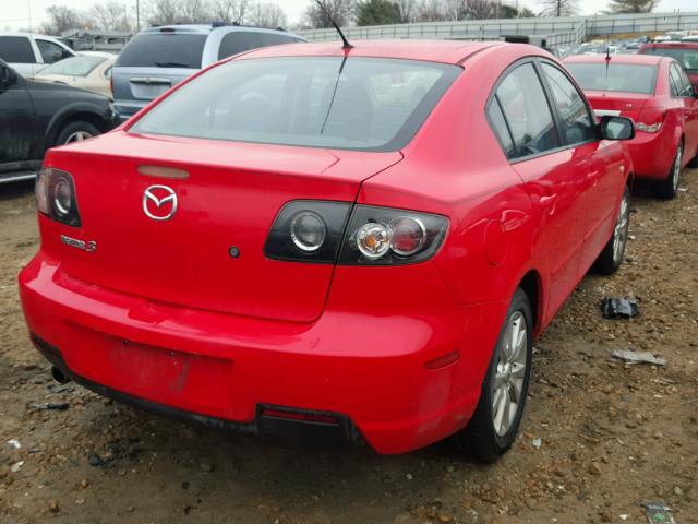 JM1BK32F771685804 - 2007 MAZDA 3 I RED photo 4