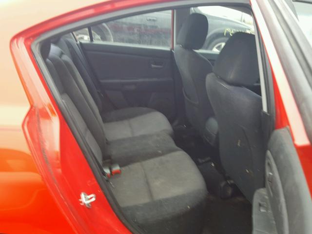 JM1BK32F771685804 - 2007 MAZDA 3 I RED photo 6