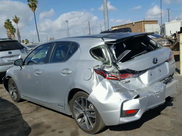 JTHKD5BH3G2252271 - 2016 LEXUS CT 200 SILVER photo 3