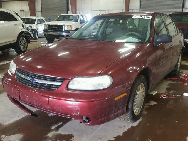 1G1ND52J93M627864 - 2003 CHEVROLET MALIBU BURGUNDY photo 2