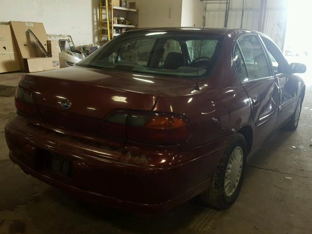 1G1ND52J93M627864 - 2003 CHEVROLET MALIBU BURGUNDY photo 4