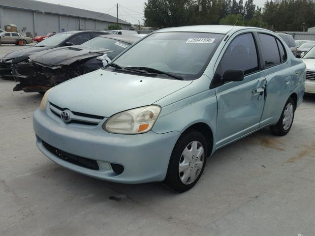 JTDBT123230262278 - 2003 TOYOTA ECHO BLUE photo 2