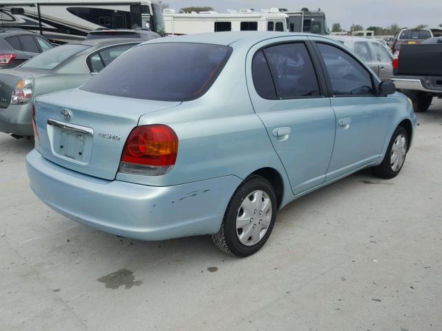 JTDBT123230262278 - 2003 TOYOTA ECHO BLUE photo 4