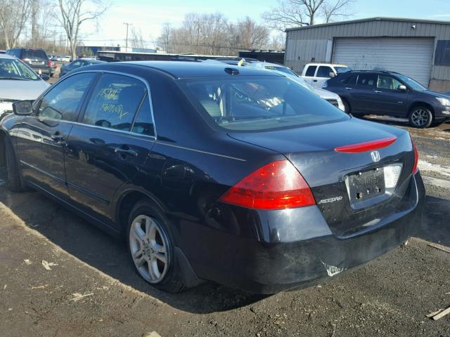 1HGCM56757A190497 - 2007 HONDA ACCORD EX BLACK photo 3