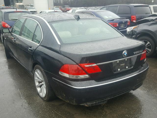 WBAHN835X8DT78029 - 2008 BMW 750 LI BLACK photo 3