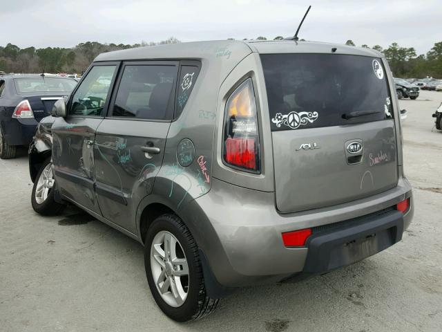 KNDJT2A2XB7257376 - 2011 KIA SOUL + GRAY photo 3