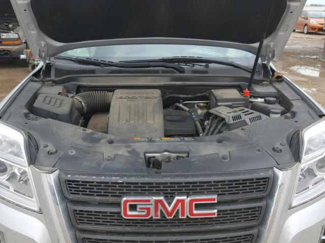 2GKALMEK1C6277625 - 2012 GMC TERRAIN SL SILVER photo 7