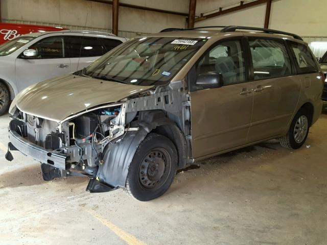 5TDZA23C16S579964 - 2006 TOYOTA SIENNA CE TAN photo 2