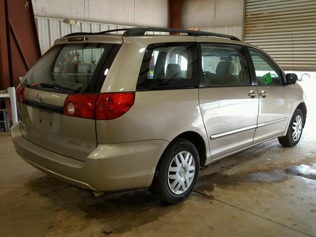 5TDZA23C16S579964 - 2006 TOYOTA SIENNA CE TAN photo 4