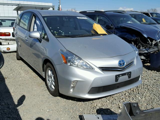 JTDZN3EU1E3351513 - 2014 TOYOTA PRIUS V SILVER photo 1