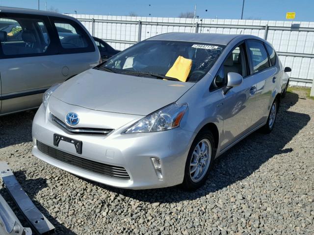 JTDZN3EU1E3351513 - 2014 TOYOTA PRIUS V SILVER photo 2