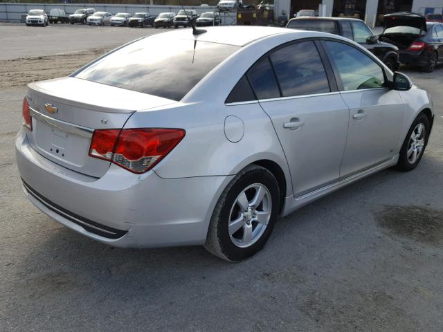 1G1PD5SB5D7154482 - 2013 CHEVROLET CRUZE LT GRAY photo 4