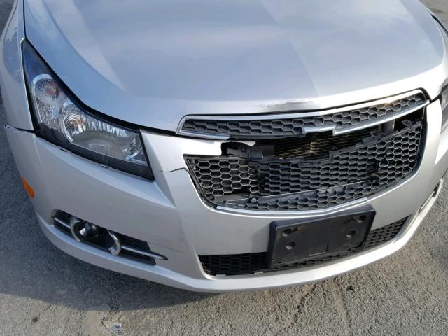 1G1PD5SB5D7154482 - 2013 CHEVROLET CRUZE LT GRAY photo 9