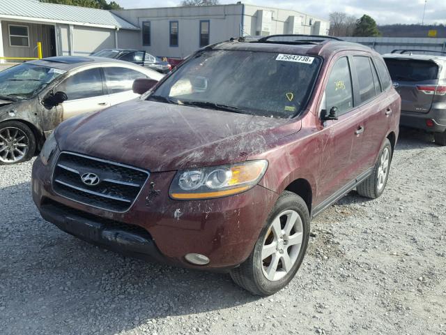 5NMSH13E39H266866 - 2009 HYUNDAI SANTA FE S RED photo 2