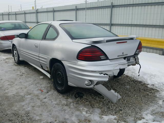 1G2NE12F82C255788 - 2002 PONTIAC GRAND AM S SILVER photo 3