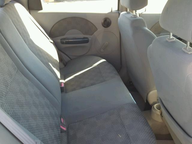 KL1TD52615B387628 - 2005 CHEVROLET AVEO BASE Biały zdjęcie 6