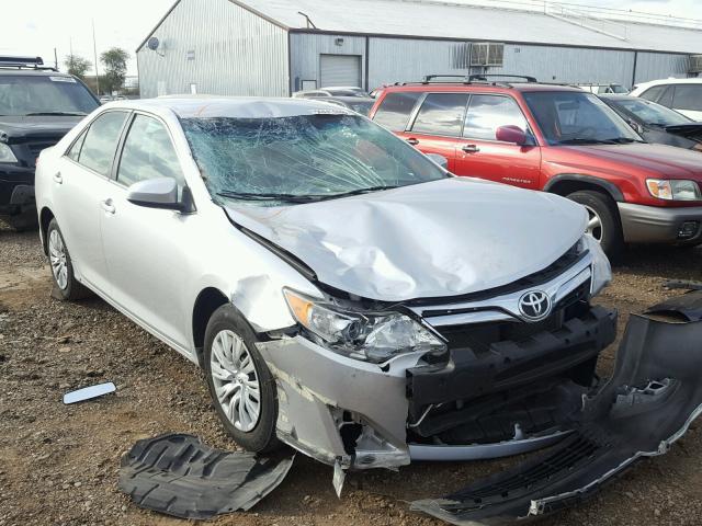 4T4BF1FKXDR325518 - 2013 TOYOTA CAMRY L SILVER photo 1