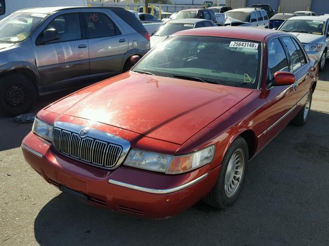 2MEFM75W5XX689936 - 1999 MERCURY GRAND MARQ RED photo 2