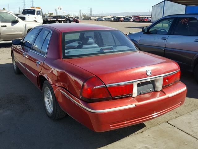 2MEFM75W5XX689936 - 1999 MERCURY GRAND MARQ RED photo 3