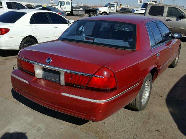 2MEFM75W5XX689936 - 1999 MERCURY GRAND MARQ RED photo 4