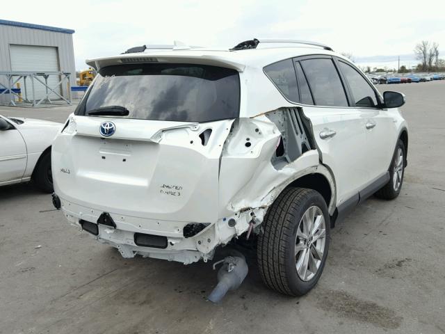 JTMDJREVXGD001439 - 2016 TOYOTA RAV4 HV LI WHITE photo 4