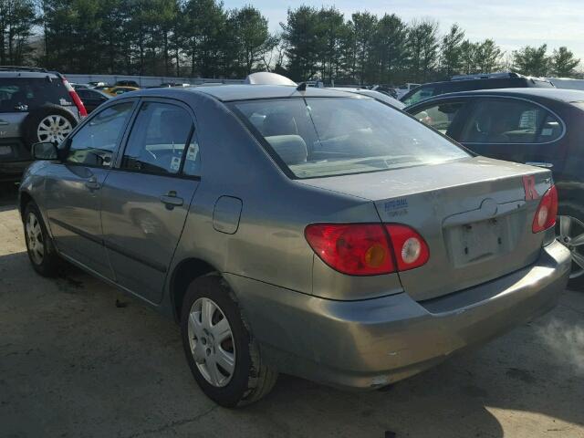 2T1BR32E93C107647 - 2003 TOYOTA COROLLA CE GRAY photo 3