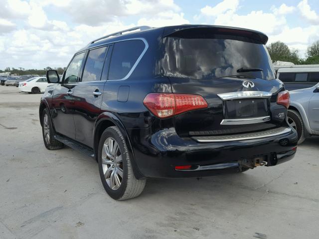 JN8AZ2NF2C9519199 - 2012 INFINITI QX56 BLACK photo 3